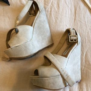 Steve Madden suede wedges